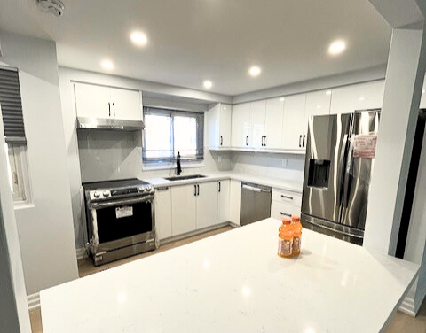 After — open kitchen with central island