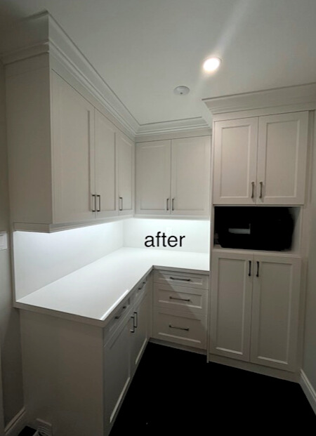 Scarborough kitchen renovation — quartz surfaces