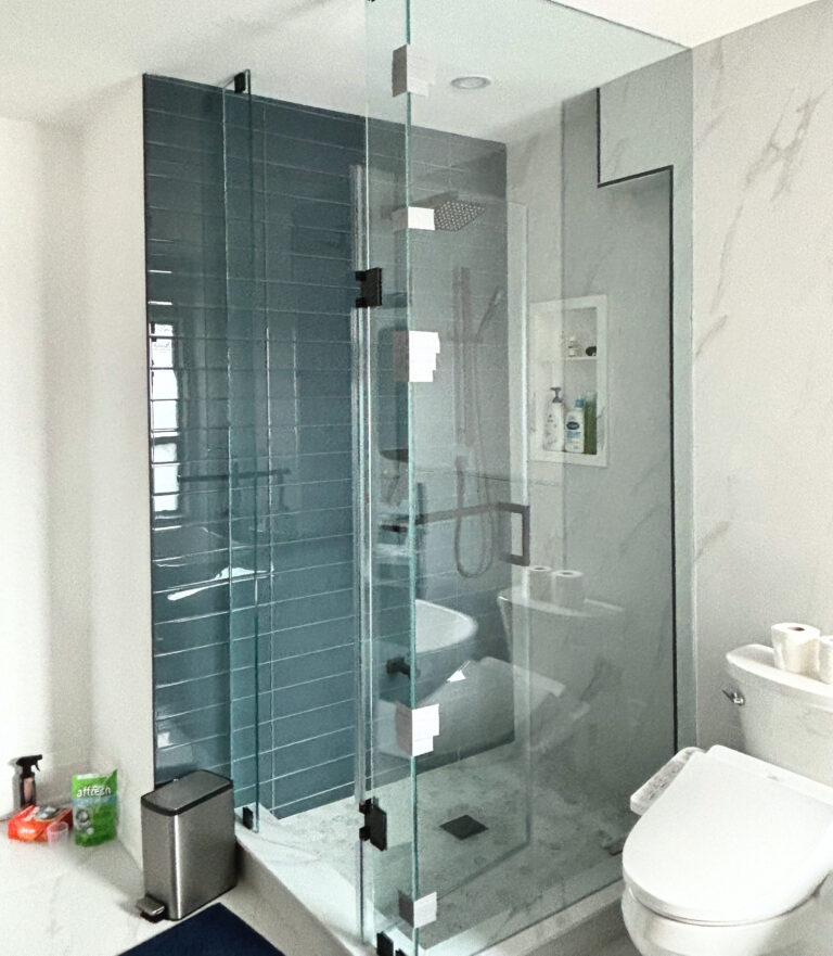 After — built-in tub with tiled apron