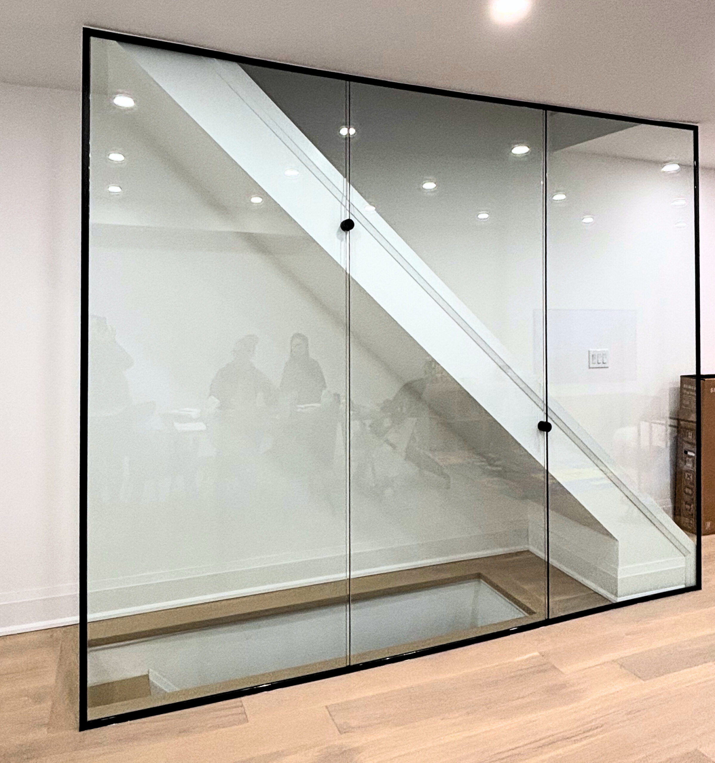 Toronto staircase renovation — flush transition