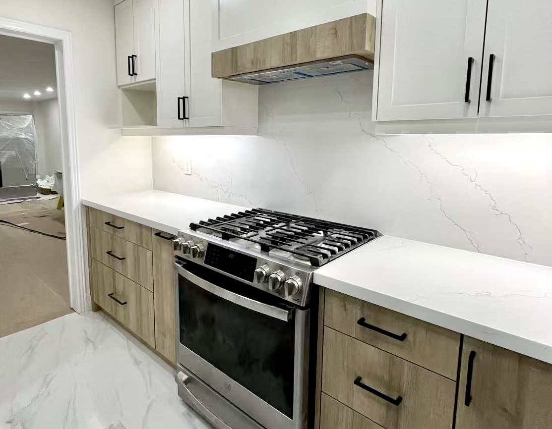 After — modern white kitchen view